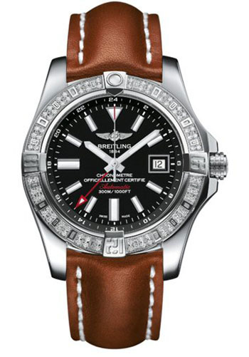 Breitling Watches - Avenger II GMT Stainless Steel - Leather Strap - Folding Buckle - Style No: A3239053/BC35/434X/A20D.1