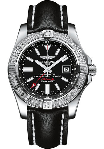 Breitling Watches - Avenger II GMT Stainless Steel - Leather Strap - Folding Buckle - Style No: A3239053/BC35/436X/A20D.1