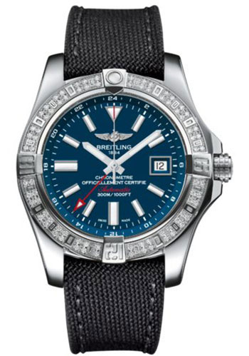 Breitling Watches - Avenger II GMT Stainless Steel - Polyamide Fabric Strap - Tang Buckle - Style No: A3239053/C872/109W/A20BA.1