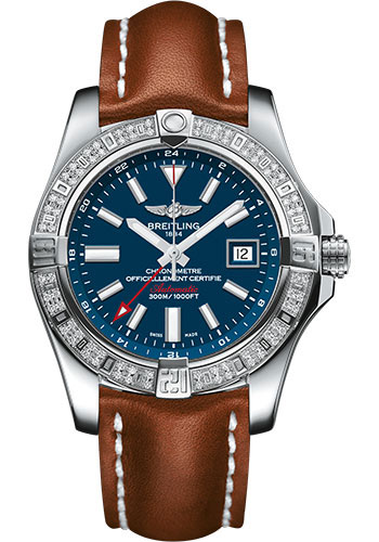 Breitling Watches - Avenger II GMT Stainless Steel - Leather Strap - Tang Buckle - Style No: A3239053/C872/433X/A20BA.1