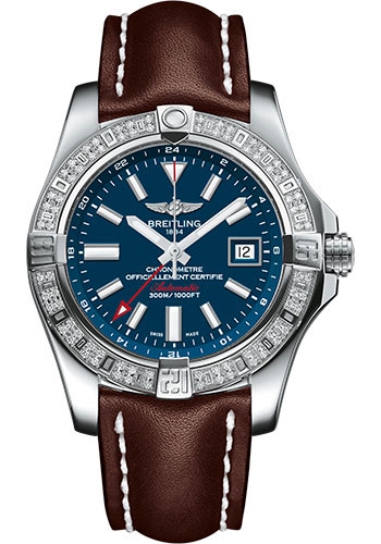 Breitling Watches - Avenger II GMT Stainless Steel - Leather Strap - Tang Buckle - Style No: A3239053/C872/437X/A20BA.1