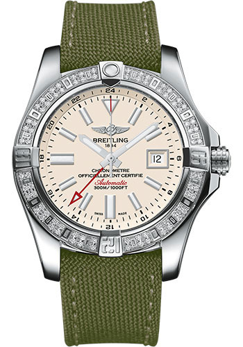 Breitling Watches - Avenger II GMT Stainless Steel - Polyamide Fabric Strap - Tang Buckle - Style No: A3239053/G778/106W/A20BA.1