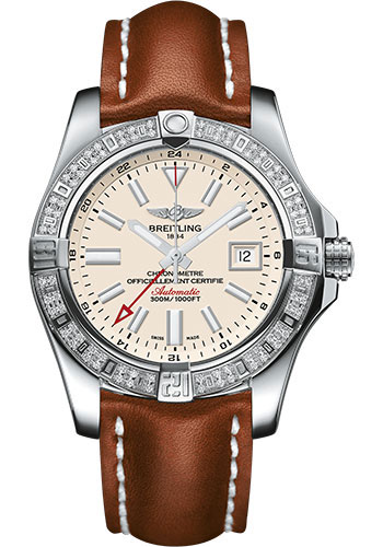 Breitling Watches - Avenger II GMT Stainless Steel - Leather Strap - Tang Buckle - Style No: A3239053/G778/433X/A20BA.1