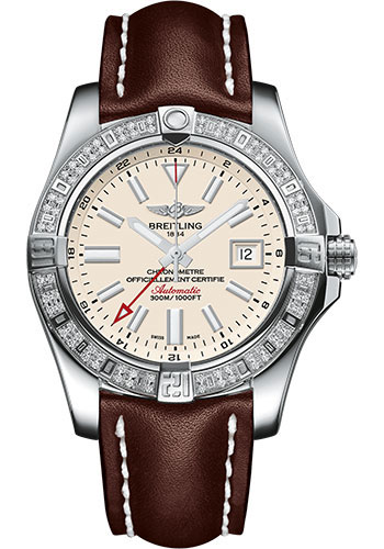 Breitling Watches - Avenger II GMT Stainless Steel - Leather Strap - Tang Buckle - Style No: A3239053/G778/437X/A20BA.1