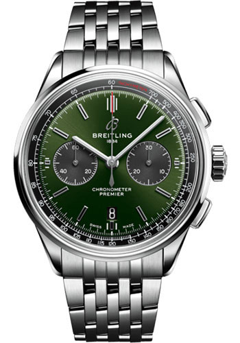 Breitling Watches - Premier B01 Chronograph 42 Stainless Steel - Metal Bracelet - Style No: AB0118221L1A1