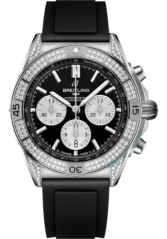 Breitling Watches - Chronomat B01 42 Stainless Steel - Rubber Strap - Folding Buckle - Style No: AB0134721B1S1