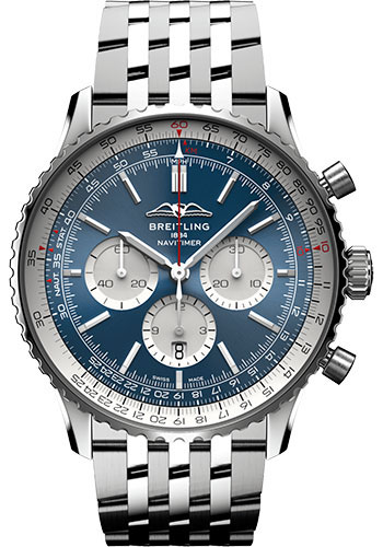 Breitling Watches - Navitimer B01 Chronograph 46mm - Stainless Steel - Metal Bracelet - Style No: AB0137211C1A1