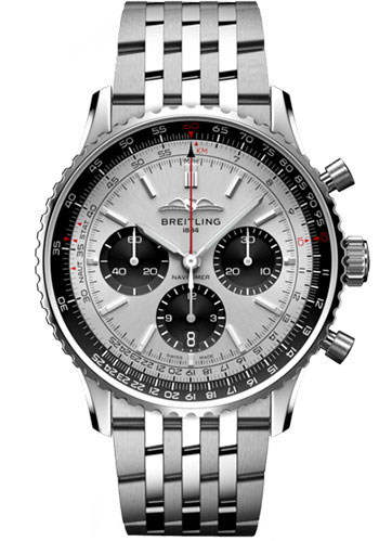 Breitling Watches - Navitimer B01 Chronograph 43mm - Stainless Steel - Metal Bracelet - Style No: AB0138241G1A1