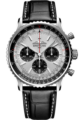 Breitling Watches - Navitimer B01 Chronograph 43mm - Stainless Steel - Leather Strap - Style No: AB0138241G1P1