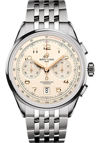 Breitling Watches - Premier B01 Chronograph 42 Stainless Steel - Metal Bracelet - Style No: AB0145211G1A1
