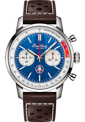 Breitling Watches - Top Time Stainless Steel - Leather Strap - Folding Buckle - Style No: AB01763A1C1X1