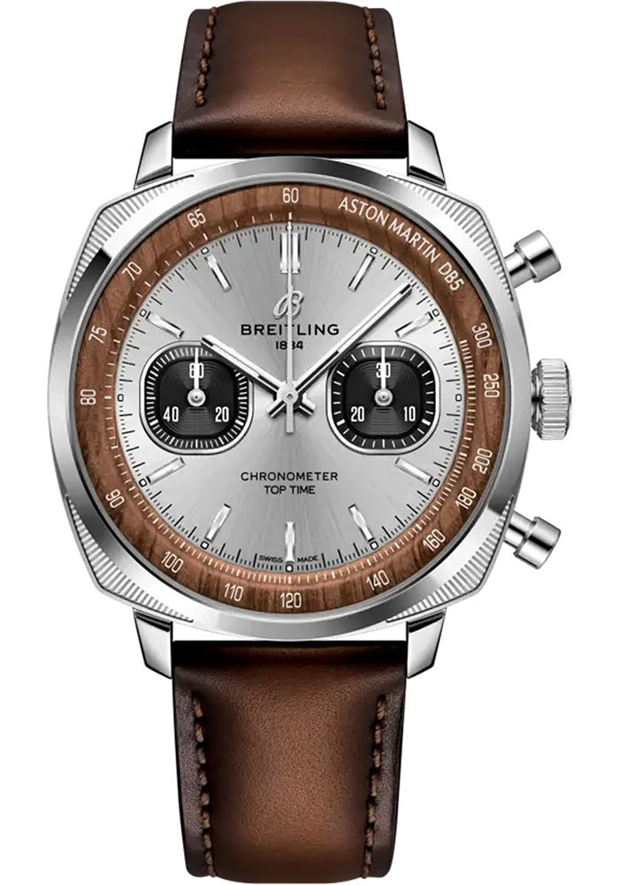 Breitling Watches - Top Time B01 Stainless Steel - Leather Strap - Folding Buckle - Style No: AB0178121G1X1