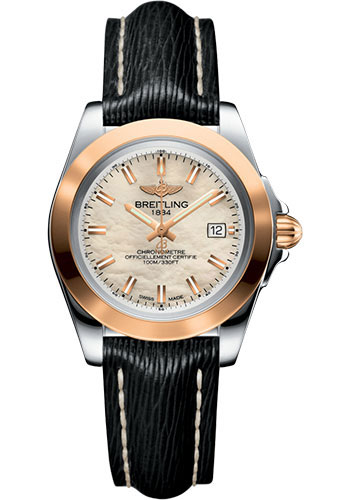 Breitling Watches - Galactic 32 Sleek Steel and Gold - Sahara Strap - Tang - Style No: C7133012/A802/208X/A14BA.1