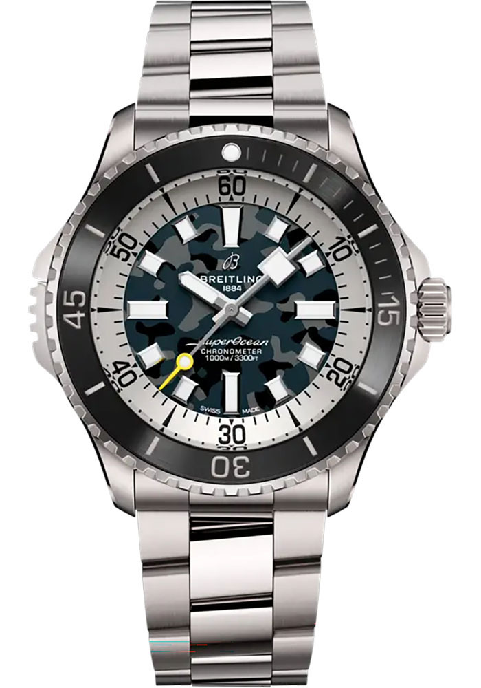 Breitling Watches - Superocean Automatic 46 Super Diver Titanium - Metal Bracelet - Style No: E10379351B1E1