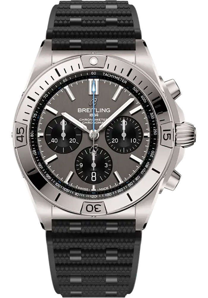 Breitling Watches - Chronomat B01 42 Titanium - Rubber Strap - Folding Buckle - Style No: EB0134101M1S1