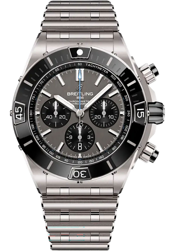 Breitling Watches - Super Chronomat B01 44 Titanium - Metal Bracelet - Style No: EB0136251M1E1