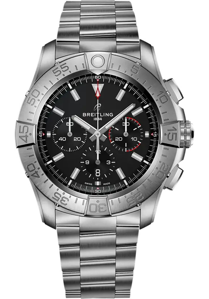 Breitling Watches - Super Avenger B01 Chronograph 46 Titanium - Metal Bracelet - Style No: EB0148101B1E1