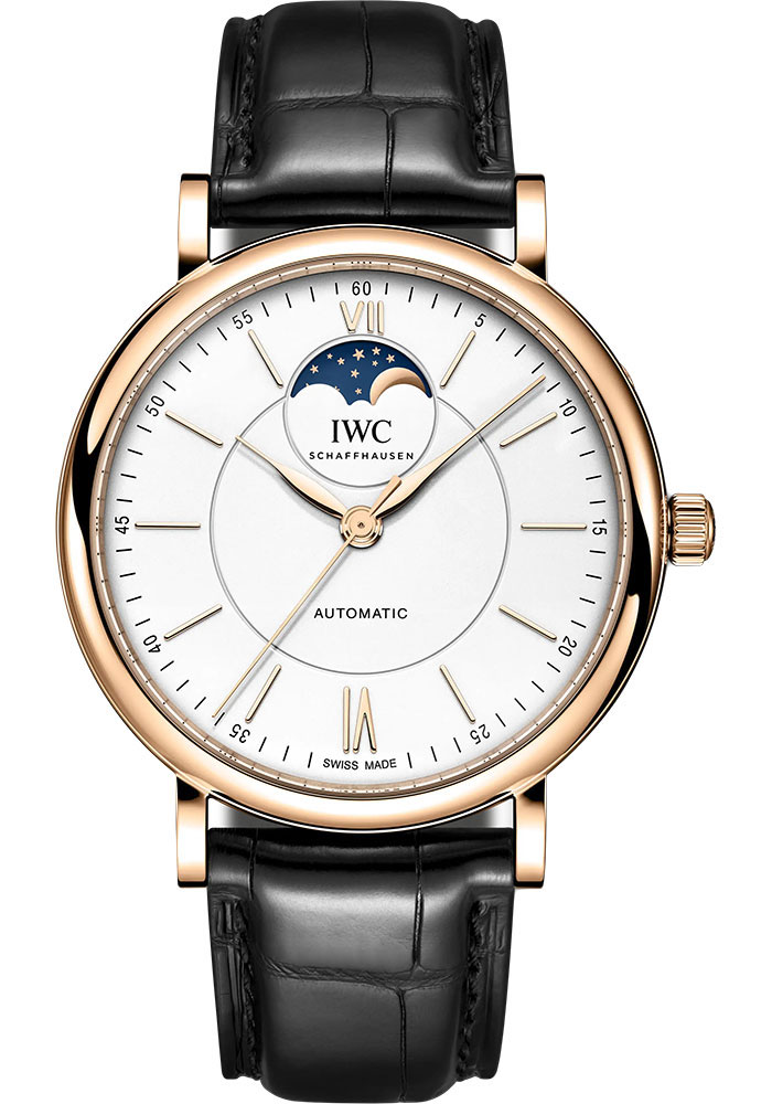 IWC Watches - Portofino Automatic Moon Phase 40 - Red Gold - Style No: IW459403