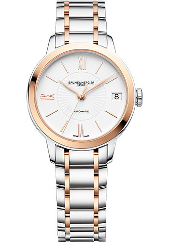 Baume & Mercier Watches - Classima 31mm - Automatic Date - Pink Gold Capped Steel - Style No: M0A10269