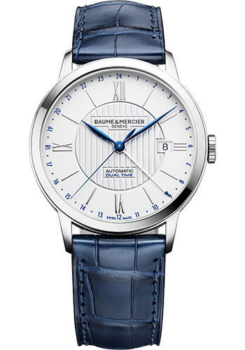 Baume & Mercier Watches - Classima 40mm - Automatic Dual Time - Steel - Style No: M0A10272