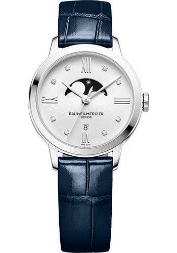 Baume & Mercier Watches - Classima 31mm - Quartz Moon Phase - Steel - Style No: M0A10329
