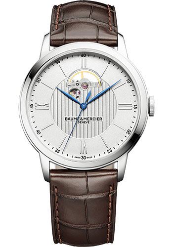 Baume & Mercier Watches - Classima 42mm - Automatic Open Balance - Steel - Style No: M0A10524