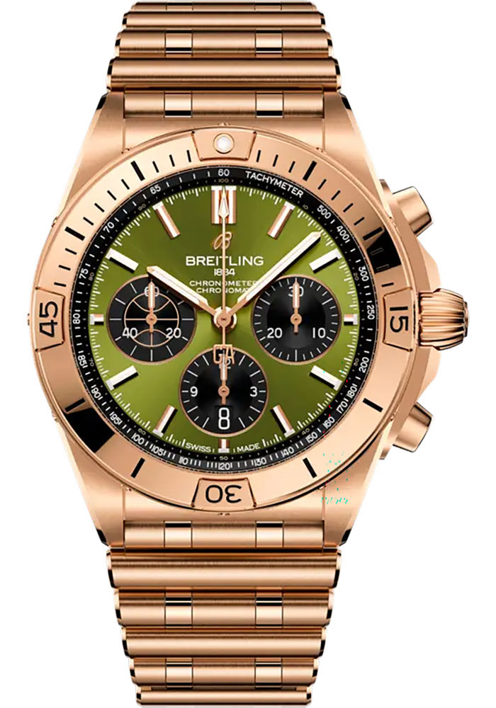 Breitling Watches - Chronomat B01 42 Red Gold - Metal Bracelet - Style No: RB01344A1L1R1