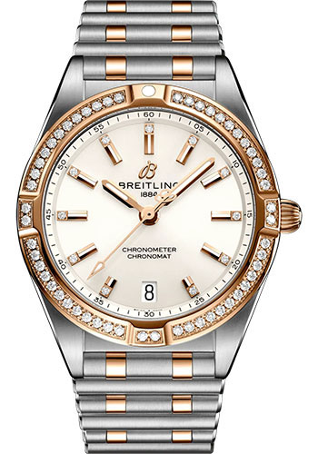 Breitling Watches - Chronomat 32 Steel and Red Gold - Metal Bracelet - Style No: U77310591A1U1