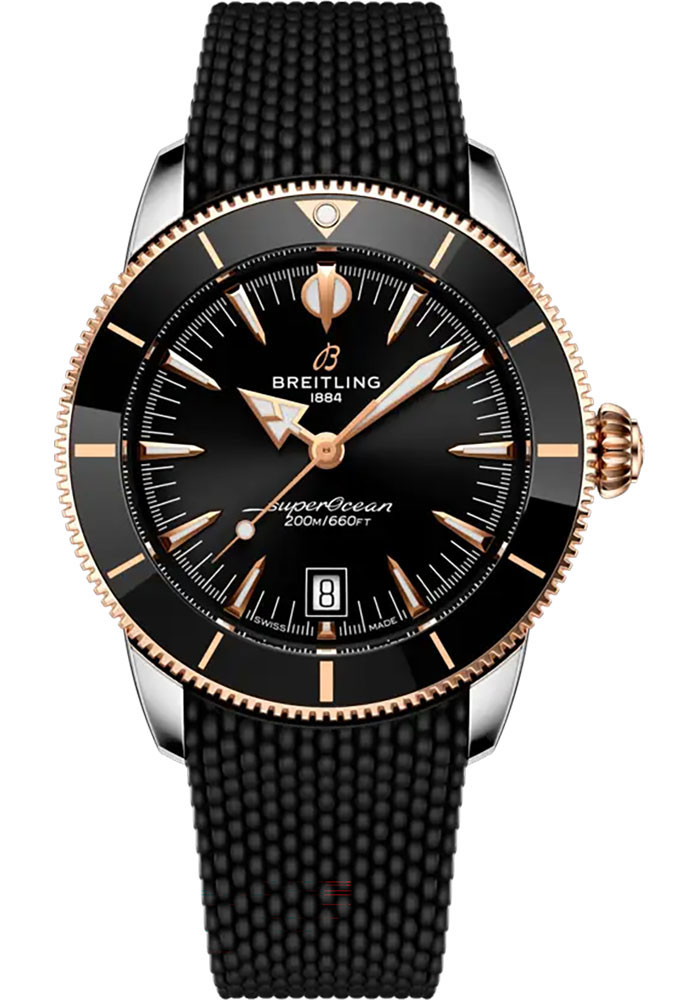 Breitling Watches - Superocean Heritage B31 Automatic 42 Steel and Red Gold - Rubber Strap - Folding Buckle - Style No: UB3111241B1S1