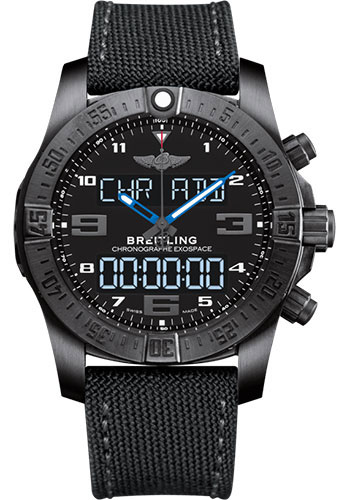Breitling Watches - Exospace B55 Black Titanium - Military Strap - Style No: VB5510H2/BE45/100W/M20BASA.1