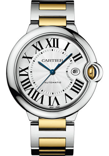 cartier ballon bleu steel and gold