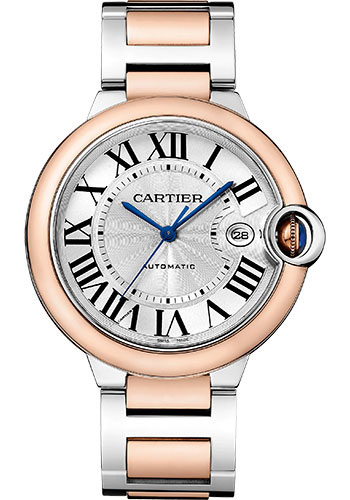 Cartier Watches - Ballon Bleu 42mm - Steel and Pink Gold - Style No: W2BB0034