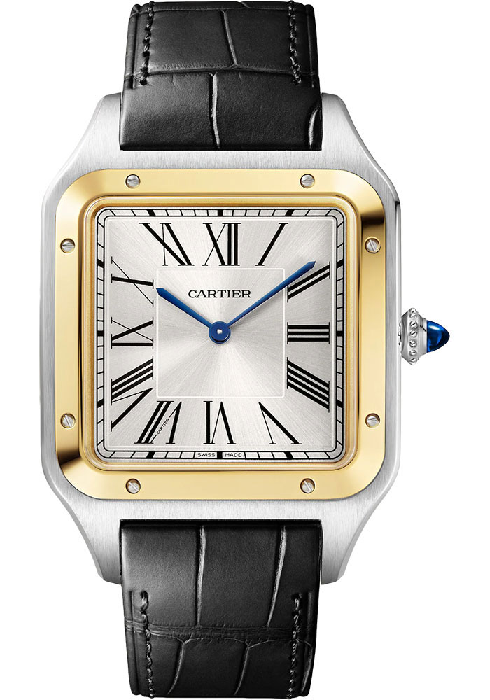 Cartier Watches - Santos Dumont Large - Steel and Yellow Gold - Style No: W2SA0034