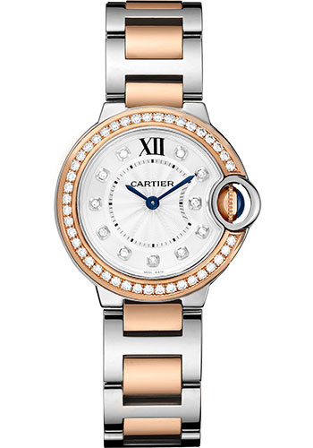Cartier Watches - Ballon Bleu 28mm - Steel and Pink Gold - Style No: W3BB0025