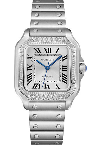 Cartier Watches - Santos de Cartier Medium - Stainless Steel - Style No: W4SA0005