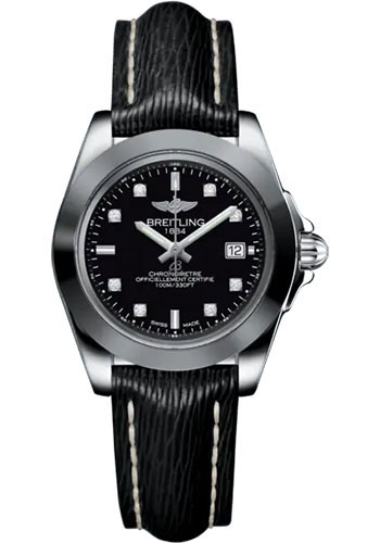 Breitling Watches - Galactic 32 Sleek Steel and Tungsten - Sahara Strap - Tang - Style No: W71330121B1X1
