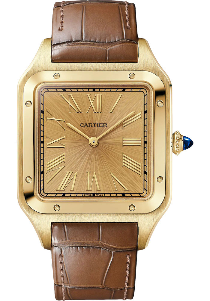 Cartier Watches - Santos Dumont Large - Yellow Gold - Style No: WGSA0111