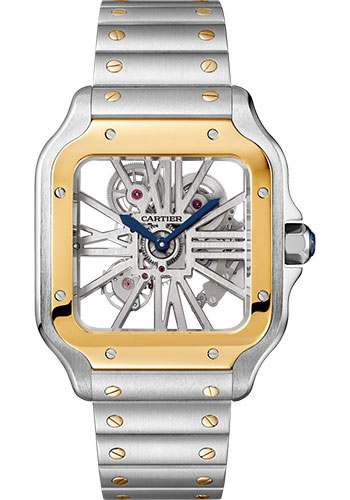 Cartier Watches - Santos de Cartier Large - Steel and Yellow Gold - Style No: WHSA0019