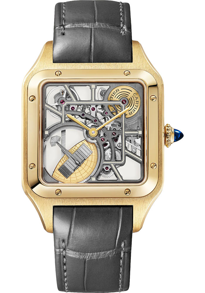 Cartier Watches - Santos Dumont Large - Yellow Gold - Style No: WHSA0043