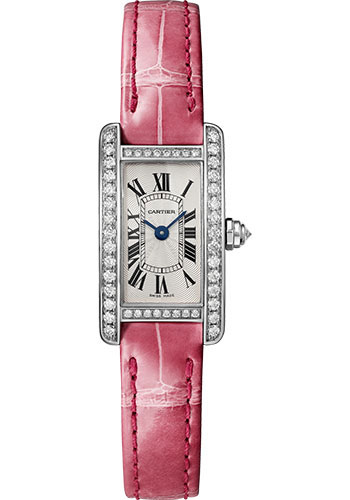 Cartier Watches - Tank Americaine Mini - White Gold - Style No: WJTA0027