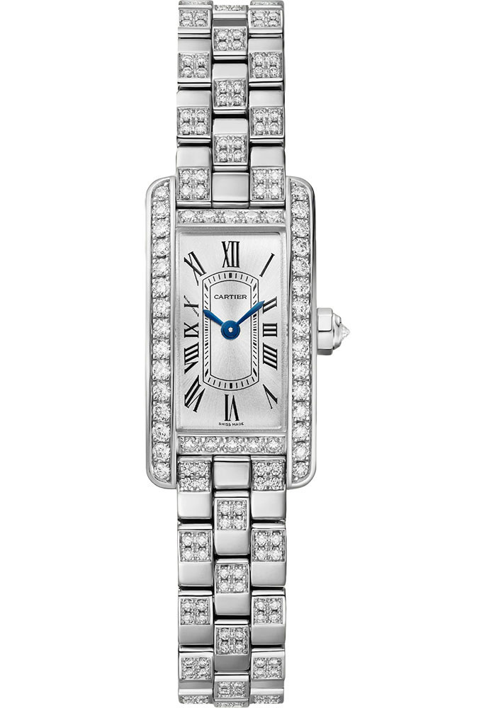 Cartier Watches - Tank Americaine Mini - White Gold - Style No: WJTA0067