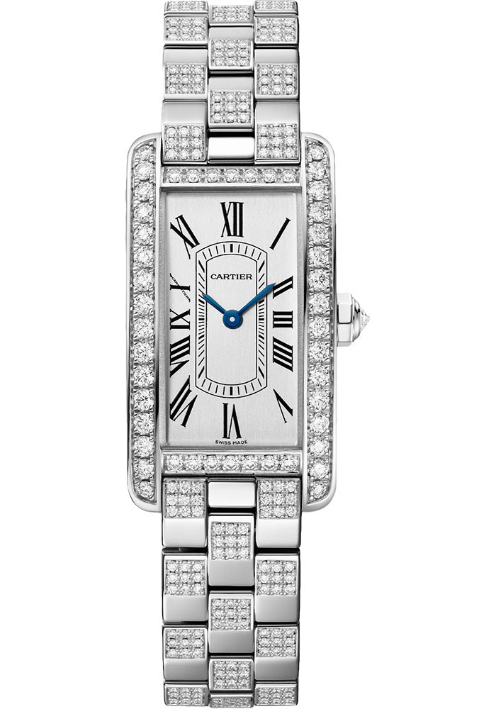 Cartier Watches - Tank Americaine Small - White Gold - Style No: WJTA0068