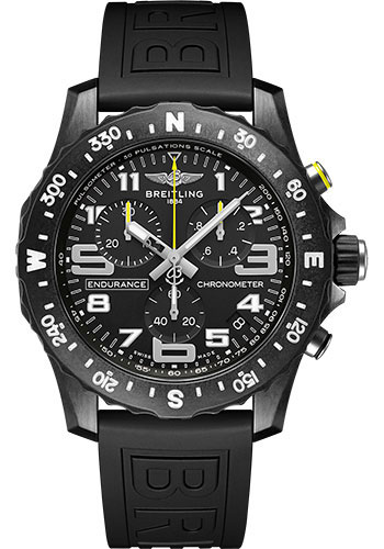 Breitling Watches - Endurance Pro Breitlight - Rubber Strap - Tang Buckle - Style No: X82310E51B1S1