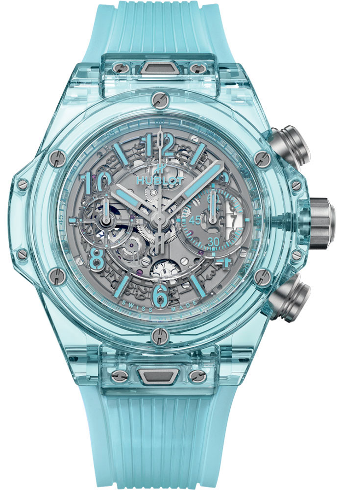 Hublot Watches - Big Bang 44mm Unico Water Blue Sapphire - Style No: 421.JL.4890.RT