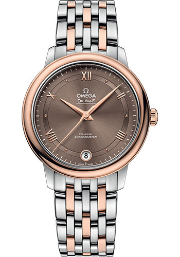 Omega Watches - De Ville Prestige Co-Axial 32.7 mm - Steel And Red Gold - Style No: 424.20.33.20.13.001