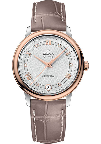 Omega Watches - De Ville Prestige Co-Axial 32.7 mm - Steel And Red Gold - Style No: 424.23.33.20.52.002
