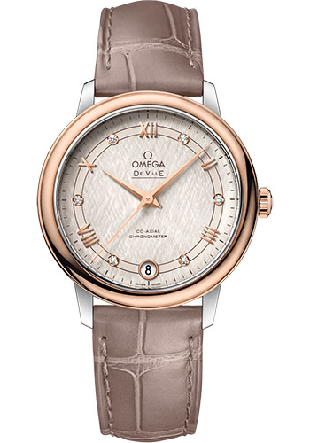 Omega Watches - De Ville Prestige Co-Axial 32.7 mm - Steel And Red Gold - Style No: 424.23.33.20.52.003