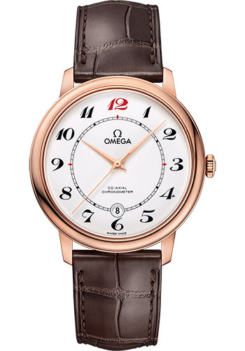 Omega Watches - De Ville Prestige Co-Axial 39.5 mm - Red Gold - Style No: 424.53.40.20.04.004