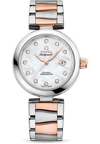 Omega Watches - De Ville Ladymatic 34 mm - Steel and Sedna Gold - Style No: 425.20.34.20.55.004