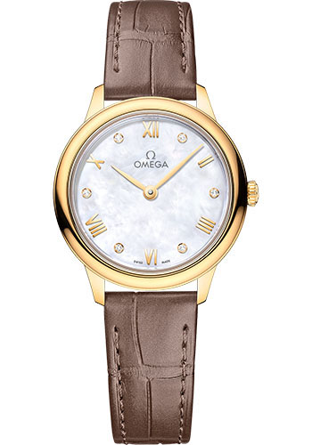 Omega Watches - De Ville Prestige Quartz 27.5 mm - Yellow Gold - Style No: 434.53.28.60.55.002
